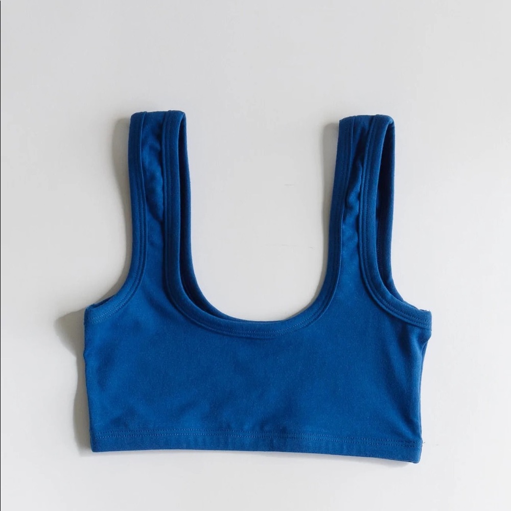 ARQ WIDE-STRAP BRA, cobalt